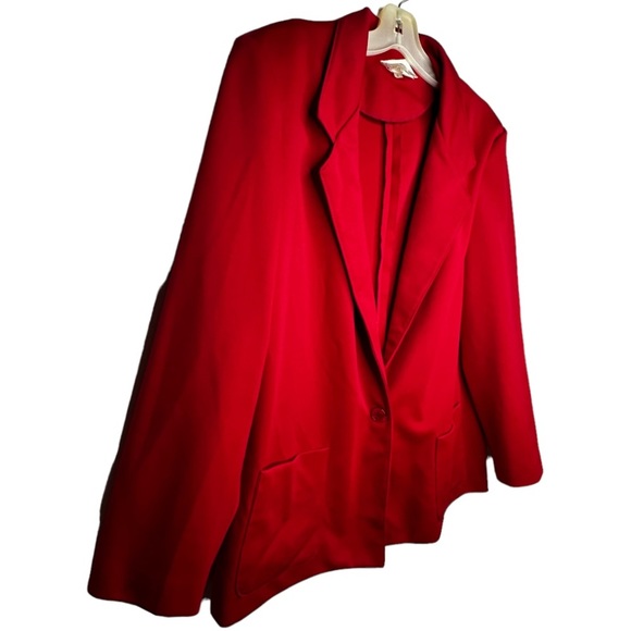 Vintage Devon Polyester Red Skirt‎ Set - Picture 3 of 10